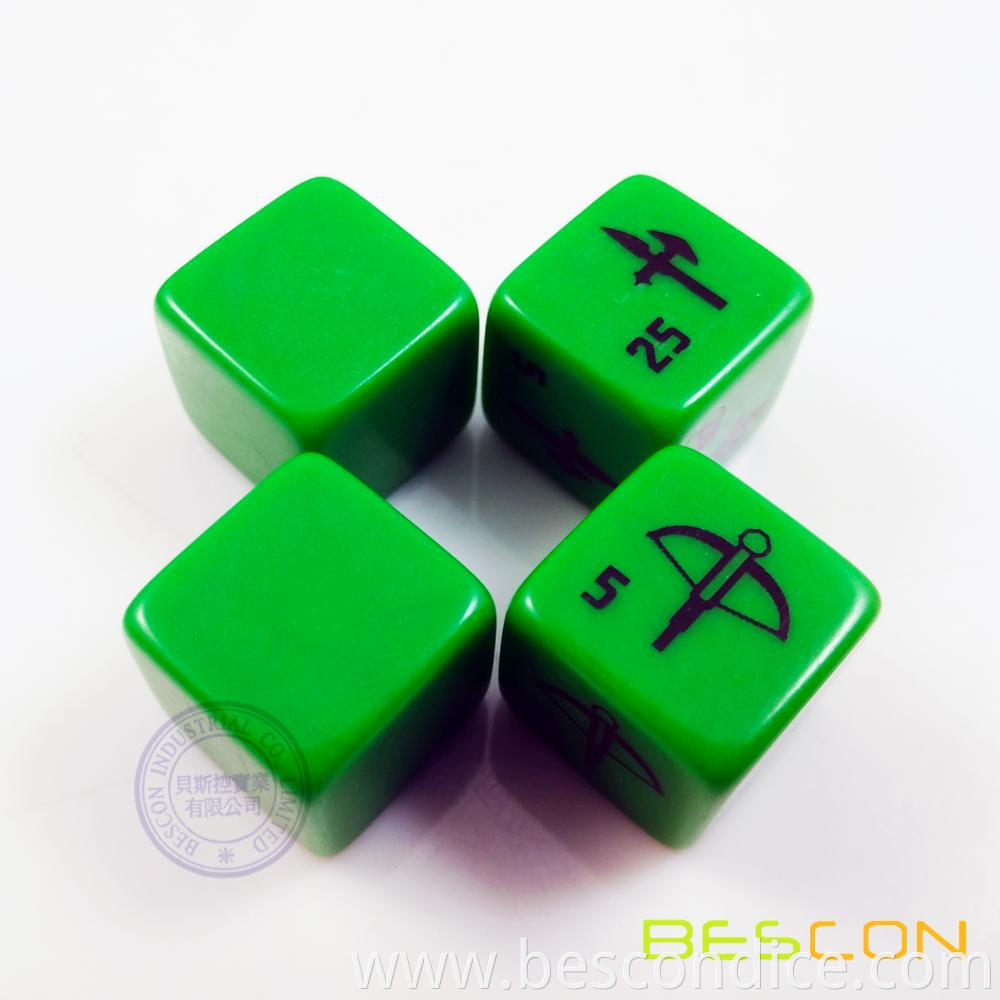 Printing Dice Colorful